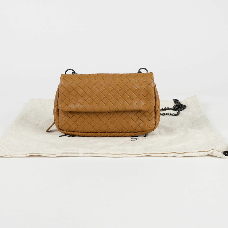 BOTTEGA VENETA Intrecciato 迷你鏈條單肩斜背包 310774-0
