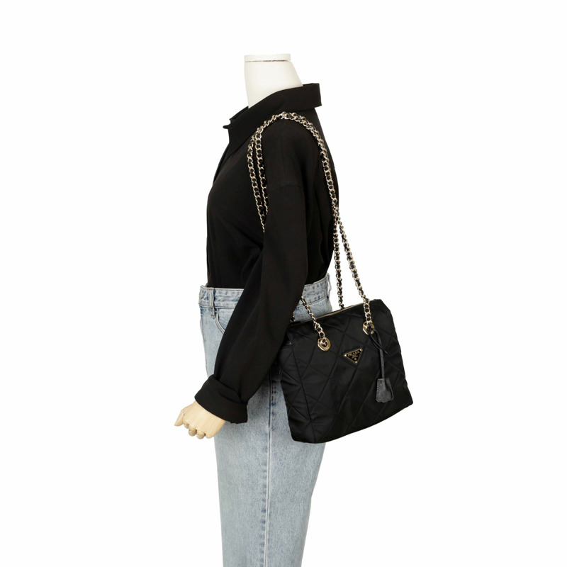 【包稅】PRADA 1955 復刻版鏈條手提單肩包-10