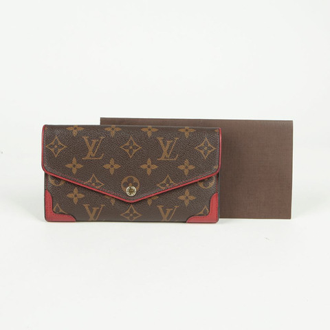 LOUIS VUITTON M61184 復古 Sara 皮夾 長版皮夾
