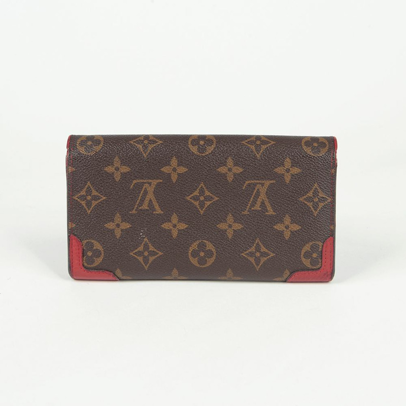 LOUIS VUITTON M61184 復古 Sara 皮夾 長版皮夾-3