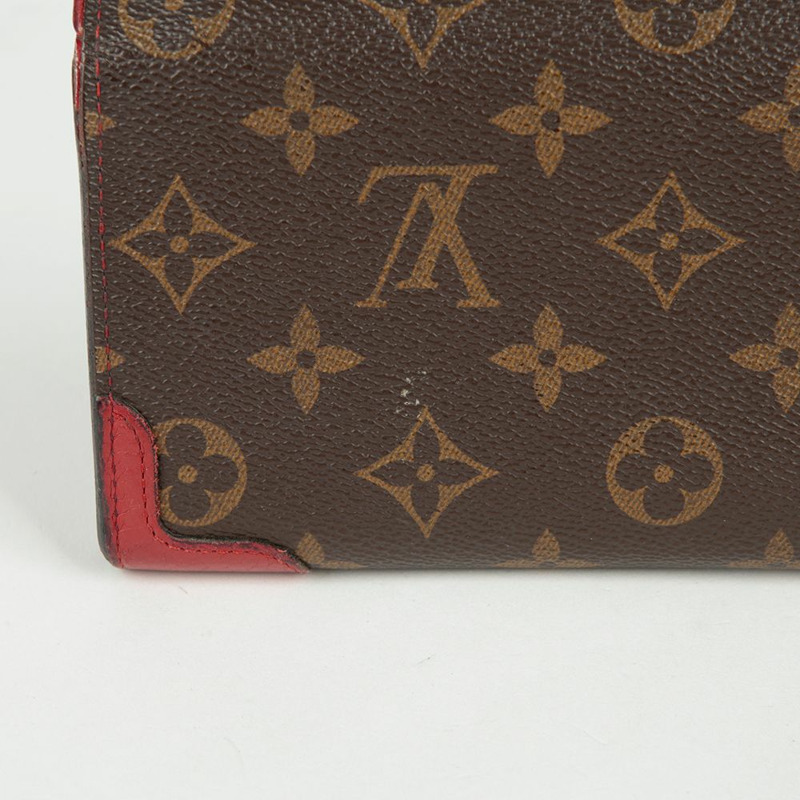 LOUIS VUITTON M61184 復古 Sara 皮夾 長版皮夾-4