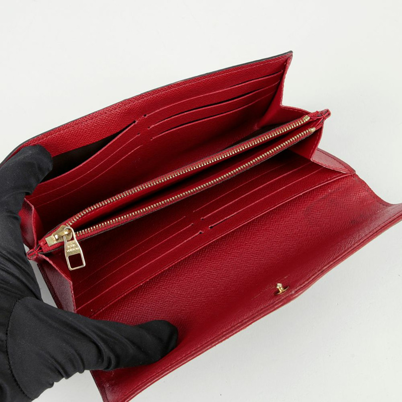 LOUIS VUITTON M61184 復古 Sara 皮夾 長版皮夾-12