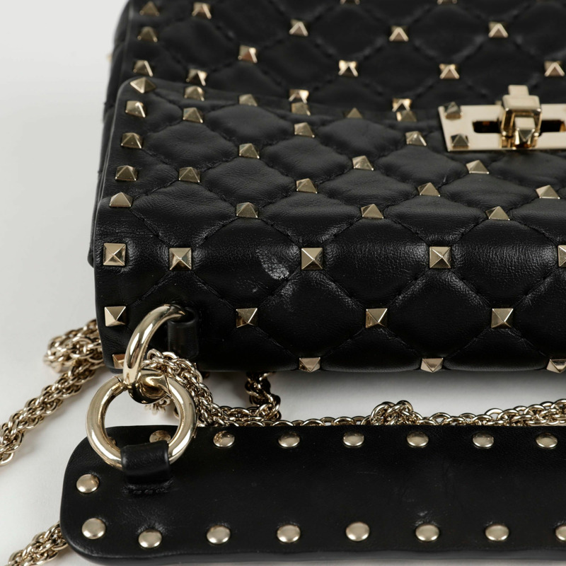 VALENTINO Rockstud Spike 中型托特單肩包 2B0122-10