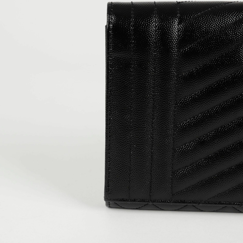 SAINT LAURENT 混合馬特拉塞凸紋信封袋 651030-4