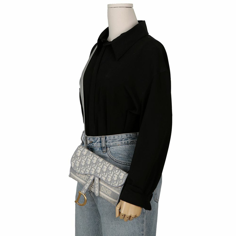 【包稅】DIOR S5647CRIW 馬鞍形超薄腰包-13