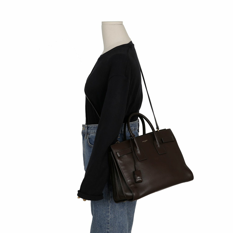 SAINT LAURENT Sack de Jour 小號托特單肩包 324823-12