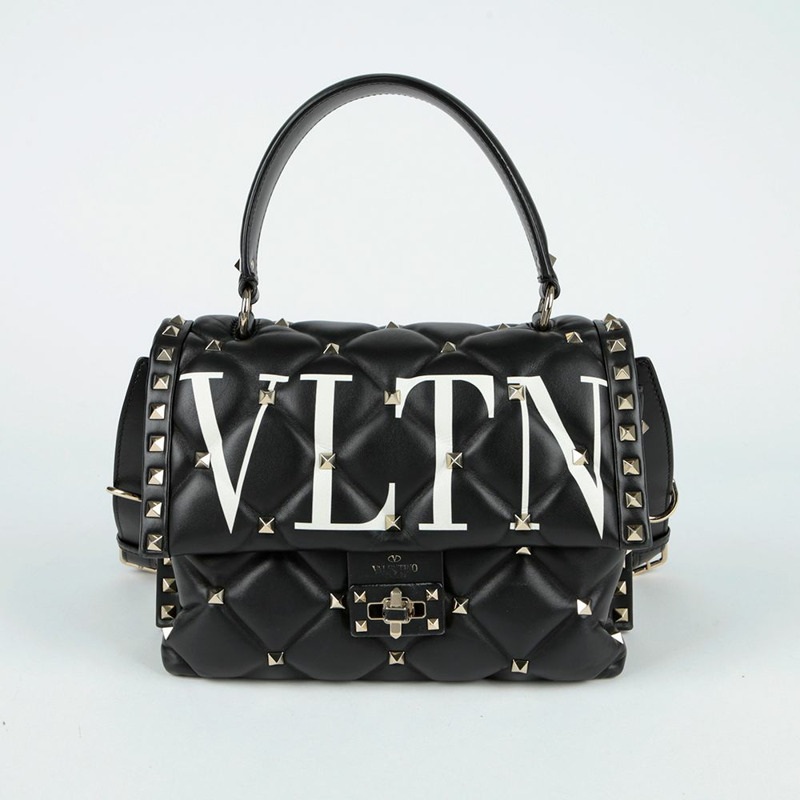 VALENTINO 糖果鉚釘托特單肩包 PW0B0B55XQC-1