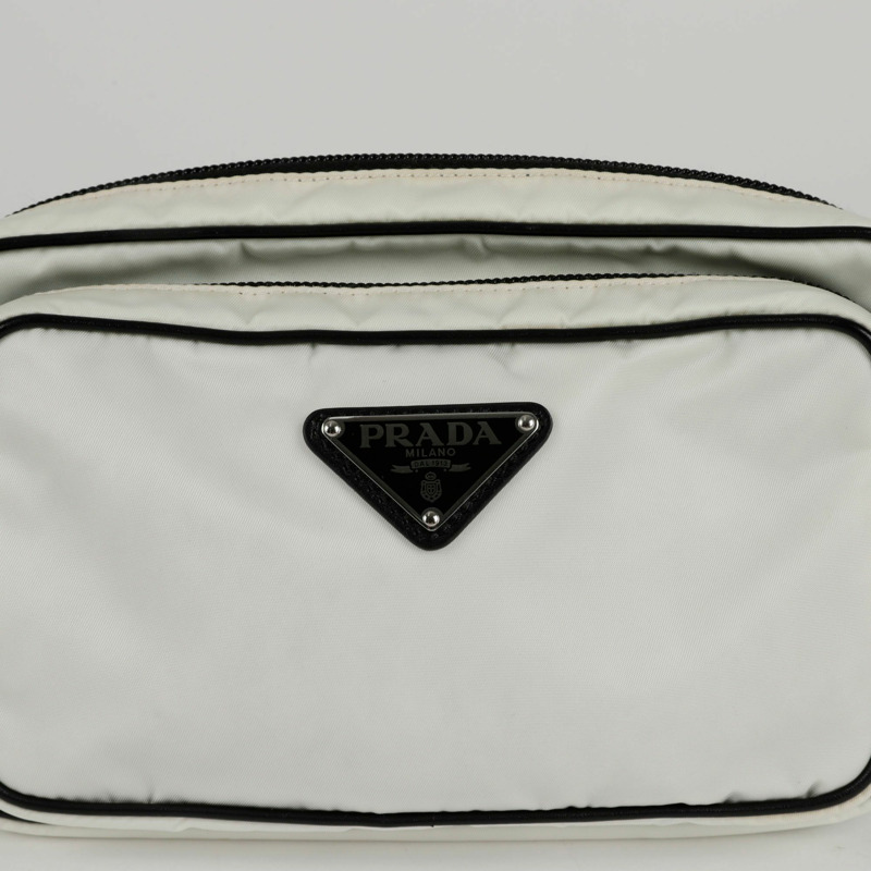 PRADA 1BL010 三角形標誌腰包-1