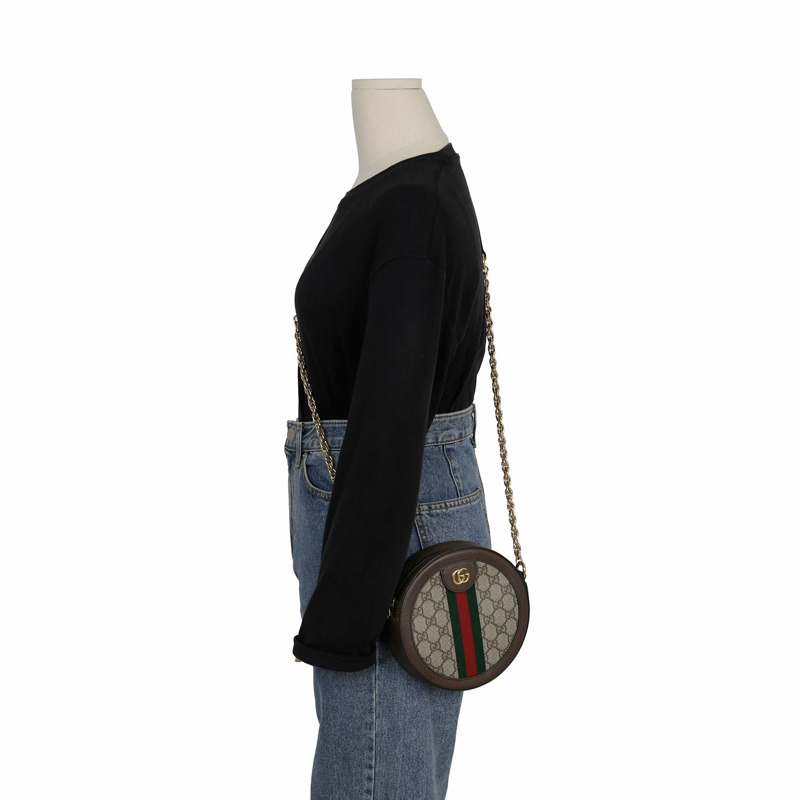 GUCCI Ophidia 迷你圓肩斜背包 550618-9