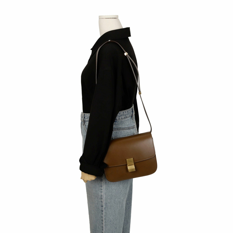CELINE 189173DLS Classic Box 中型單肩包-10