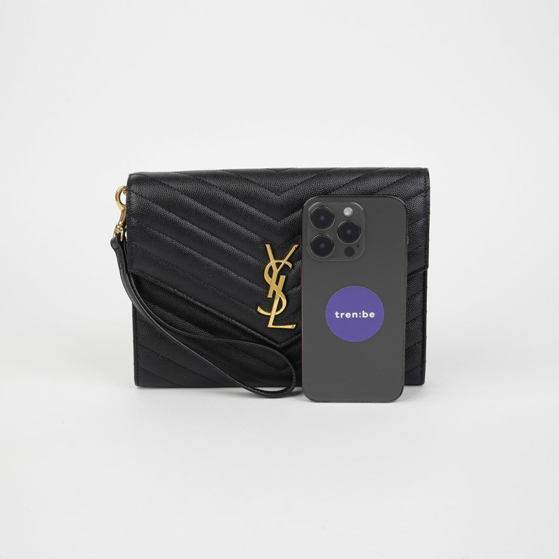 SAINT LAURENT 字母信封手拿包 617662-6