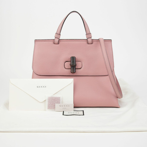 GUCCI 竹製頂部提把托特單肩包 392013