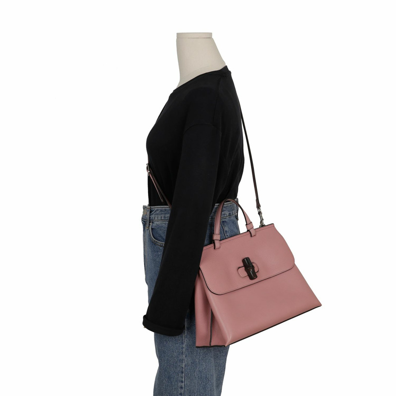 GUCCI 竹製頂部提把托特單肩包 392013-11