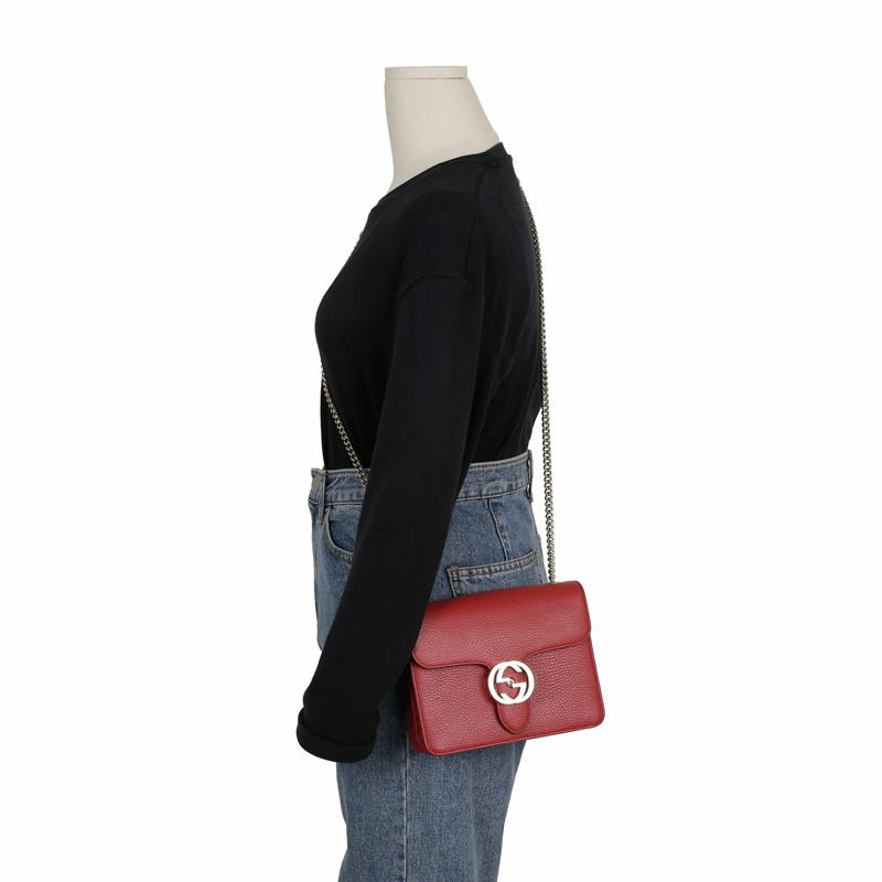 GUCCI 互鎖鏈條單肩斜背包 510304-12