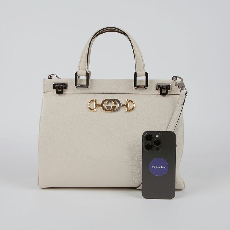 GUCCI 564714 Jumi 中號頂部提手托特單肩包-12