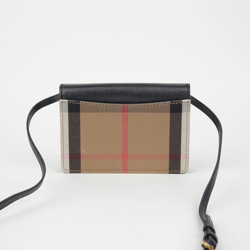 BURBERRY 新罕布夏格紋肩斜背包 80463161-2