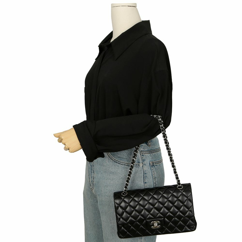 CHANEL 經典中型鏈條單肩包 A01112-12