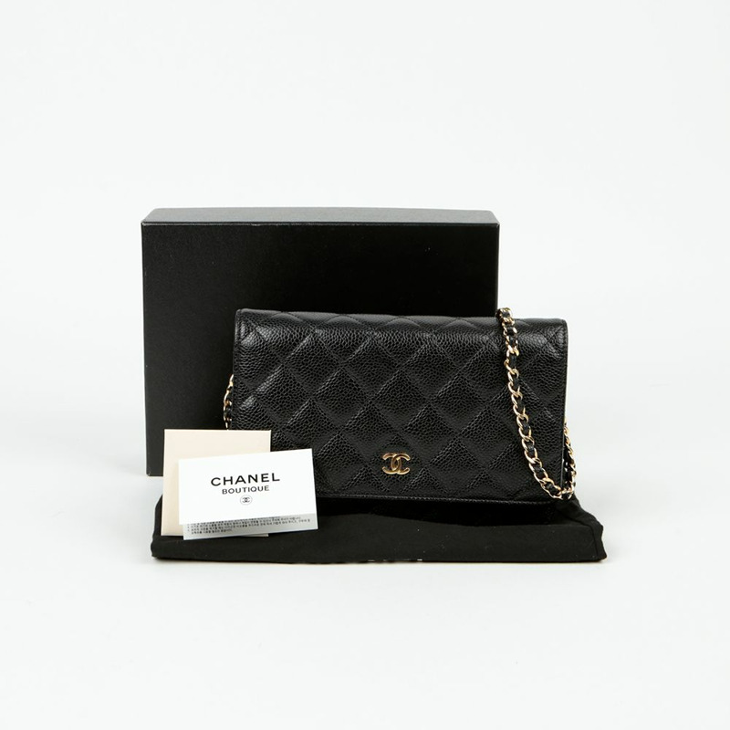 CHANEL Caviar Skin 經典 WOC 單肩斜背包 A84310-0