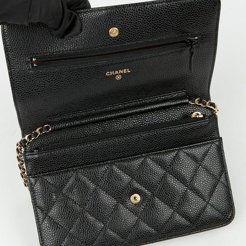 CHANEL Caviar Skin 經典 WOC 單肩斜背包 A84310-8