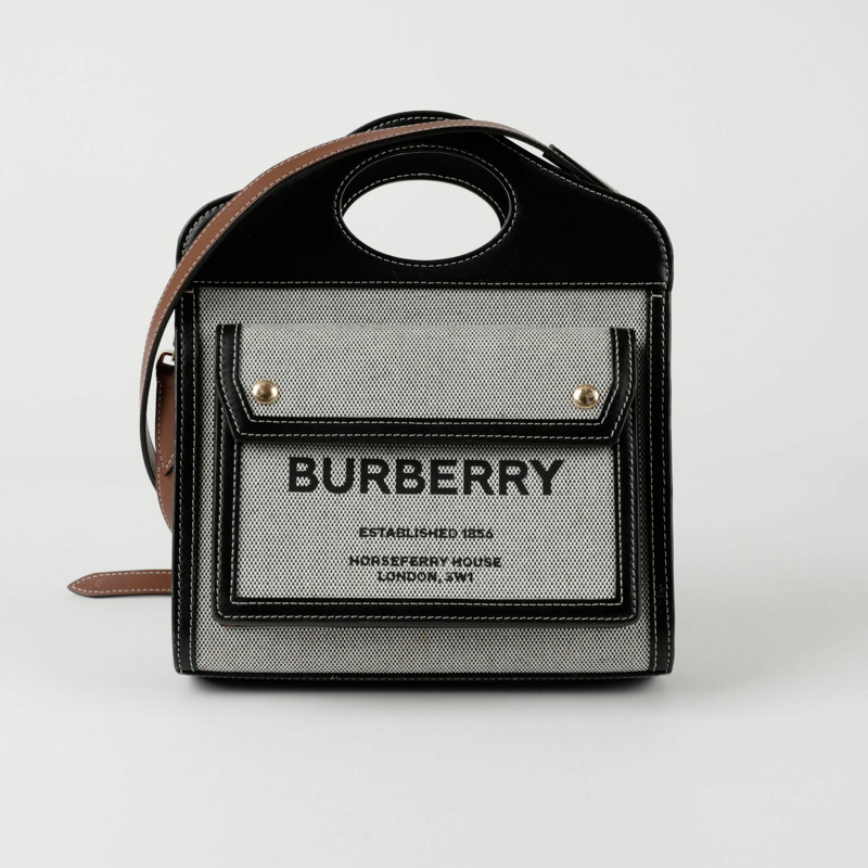 BURBERRY Triton Pocket 迷你托特肩背包 8039363-0