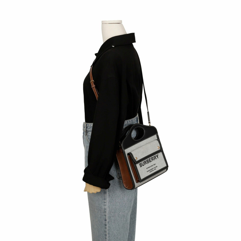 BURBERRY Triton Pocket 迷你托特肩背包 8039363-16