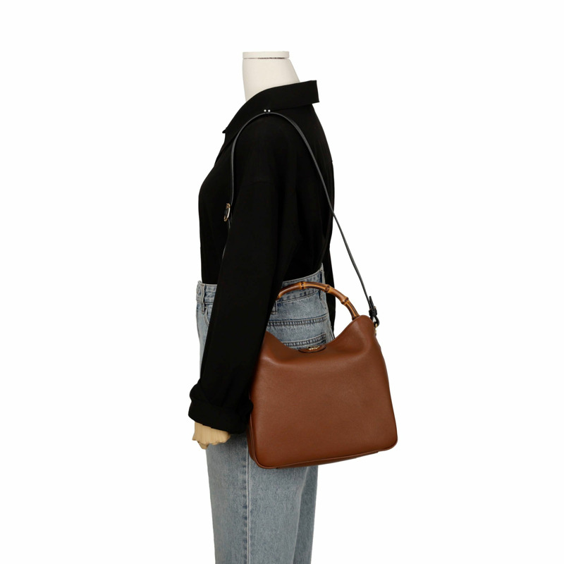 【包稅】GUCCI Diana 竹製中型手提單肩包 746124-9