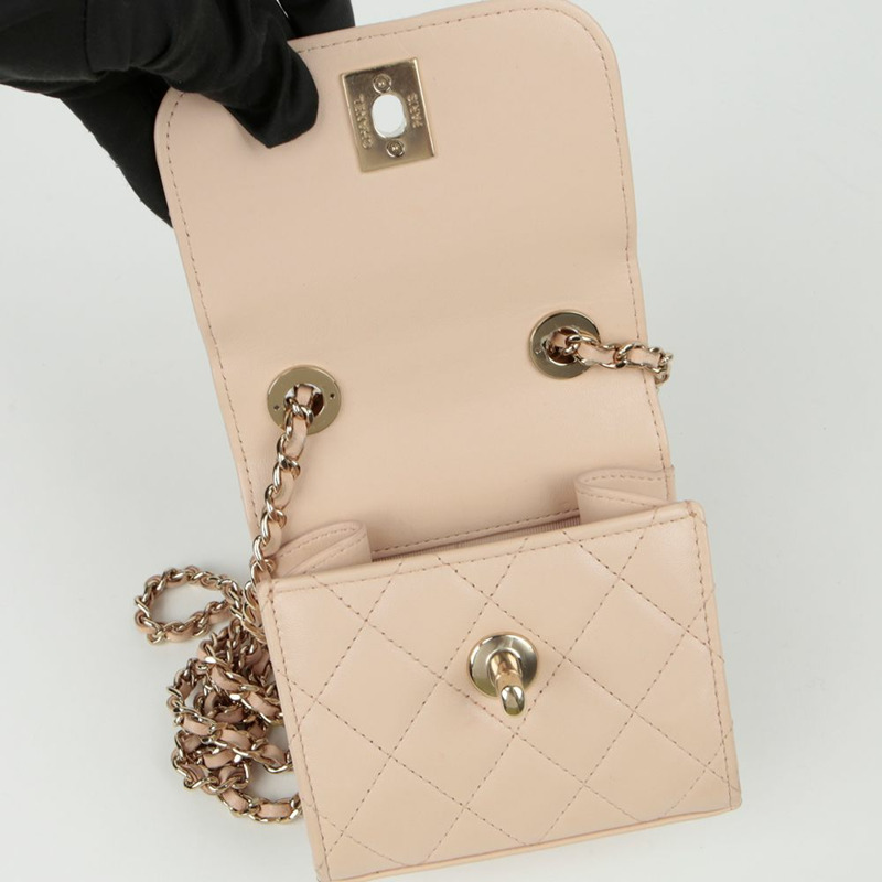 CHANEL 時尚CC迷你肩斜背包 A81633-11