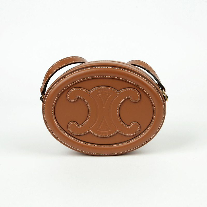 【包稅】CELINE 10I703DPQ Triope 橢圓形脈動單肩斜背包-3