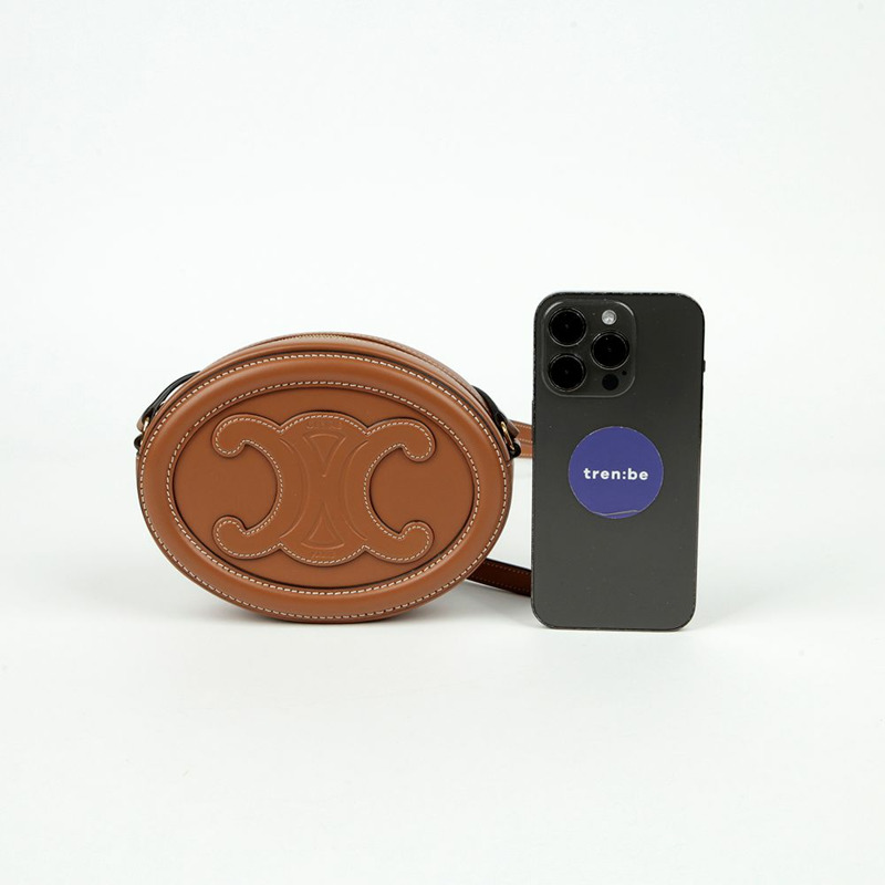 【包稅】CELINE 10I703DPQ Triope 橢圓形脈動單肩斜背包-6