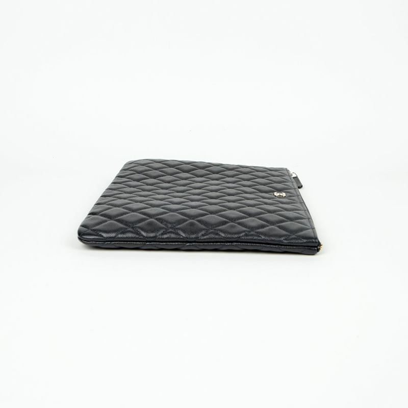 CHANEL A82552 Caviar Skin 經典大手拿包-4