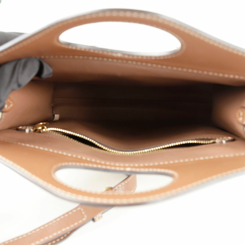BURBERRY 迷你帆布口袋托特單肩包 8014615-8
