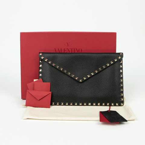 VALENTINO Rockstud 信封手拿包 TW2P0P56