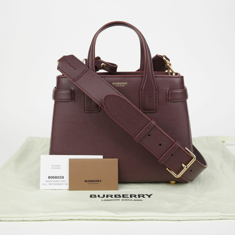 【包稅】BURBERRY 8068559 Banner 小號手提單肩包-0