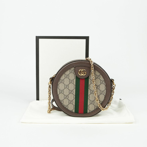 GUCCI Ophidia 迷你圓肩斜背包 550618