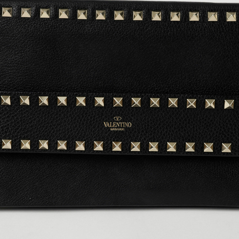 VALENTINO Rockstud 折疊帶手拿包 2B0E80-1