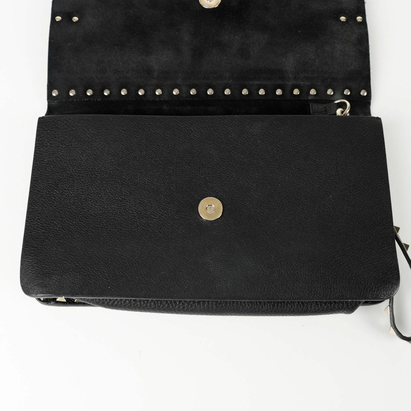 VALENTINO Rockstud 折疊帶手拿包 2B0E80-10