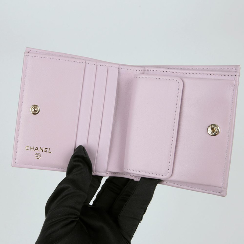 CHANEL Caviar 經典雙折皮夾 AP3178-10