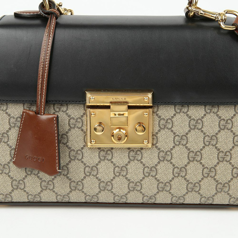 GUCCI Paddle Lock 小號頂部提把托特單肩包 453188-2