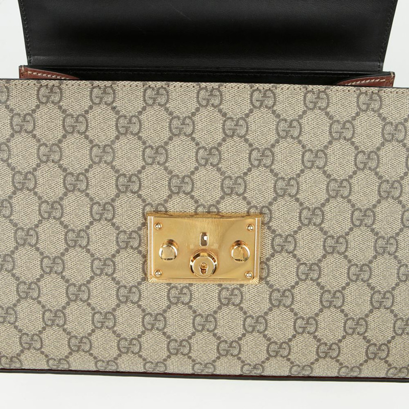 GUCCI Paddle Lock 小號頂部提把托特單肩包 453188-14