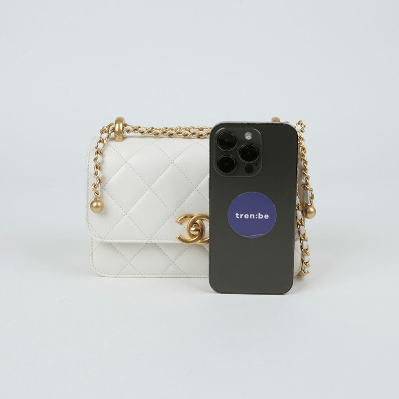 CHANEL AS2615 CC 標誌迷你翻蓋鏈條單肩斜背包-6
