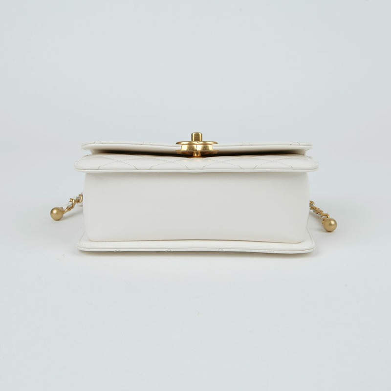 【包稅】CHANEL AS2615 CC Logo 迷你翻蓋鏈條單肩斜背包-5