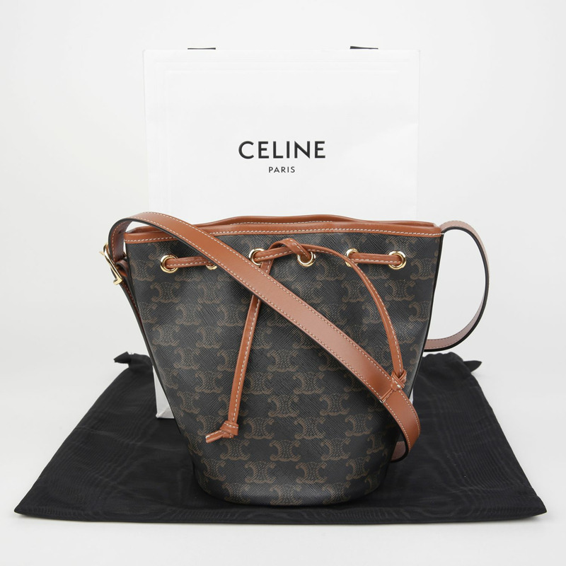 CELINE 抽繩小號水桶單肩包 191142BZJ-0