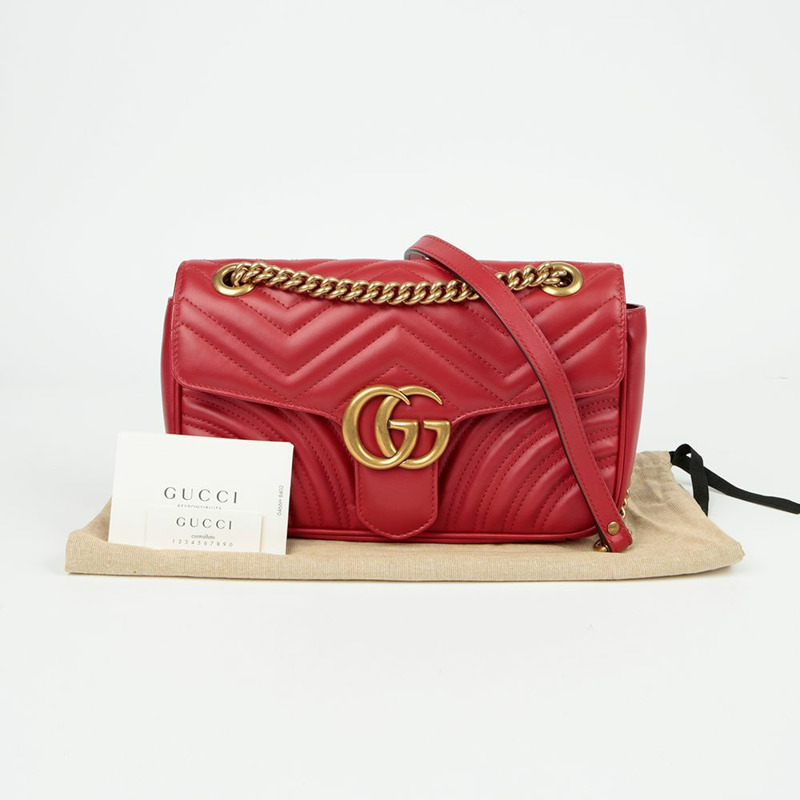 GUCCI GG Marmont 小號肩斜背包 443497-0