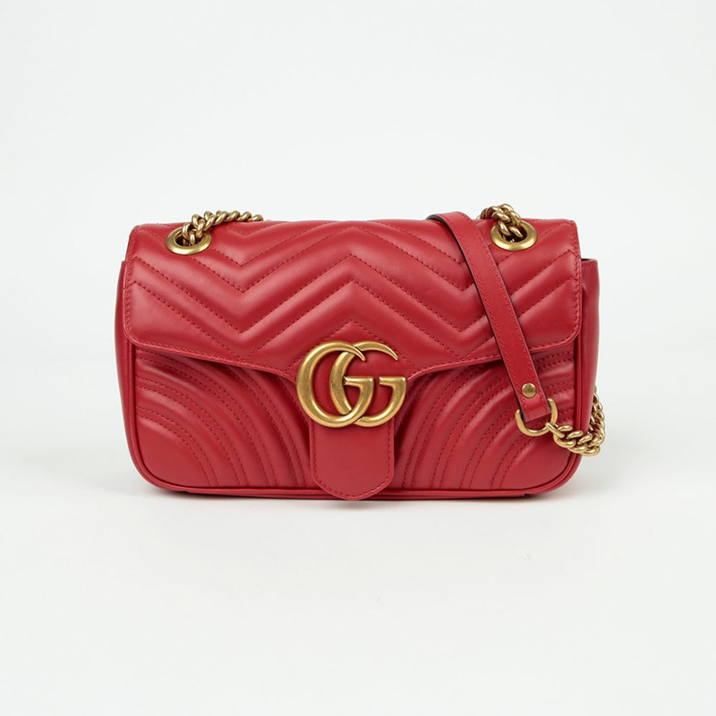 GUCCI GG Marmont 小號肩斜背包 443497-1