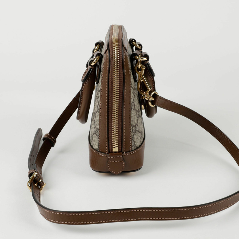 GUCCI Horsebit 1955 迷你頂部提把托特單肩包 640716-4