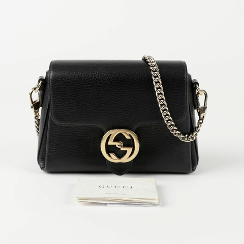 GUCCI 互鎖鏈條單肩斜背包 607720