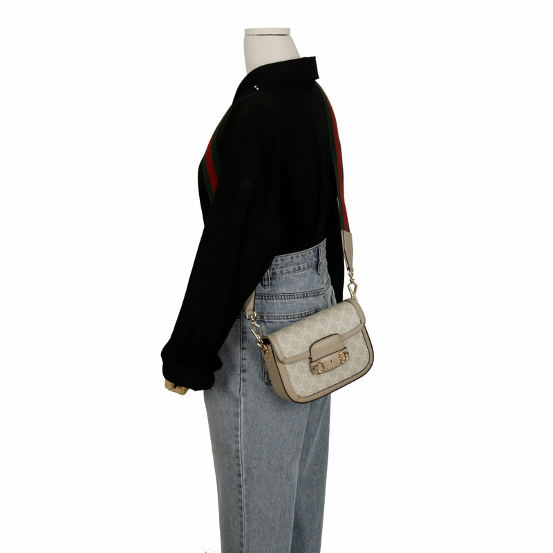 GUCCI Horsebit 1955 迷你肩斜背包 658574-10