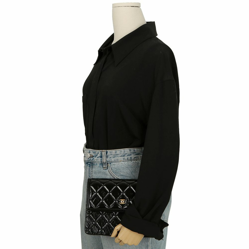 【包稅】CHANEL 經典翻蓋手拿包-9