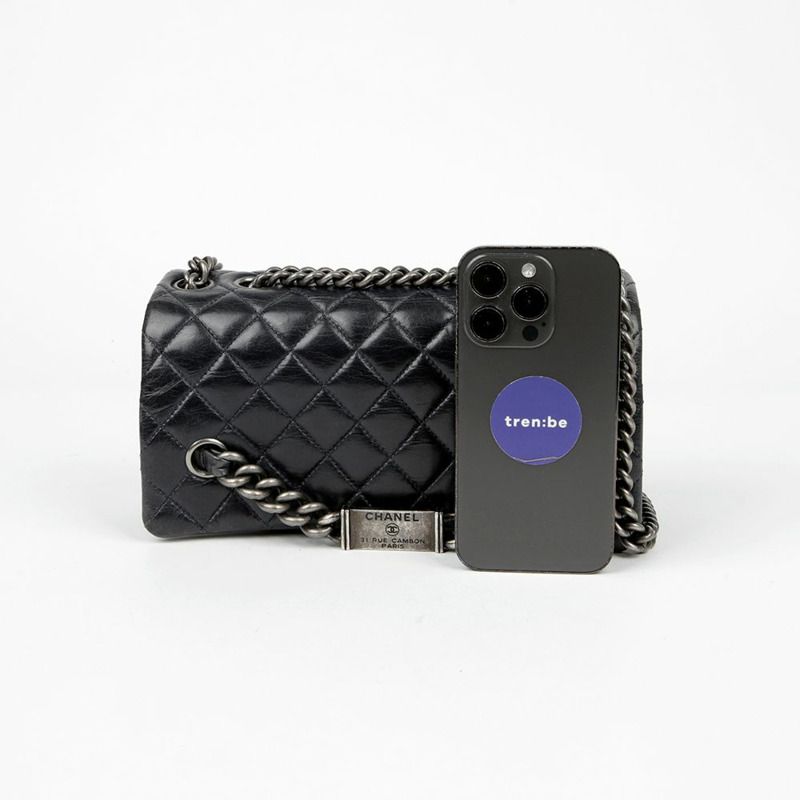 CHANEL 復古鏈條單肩斜背包-10