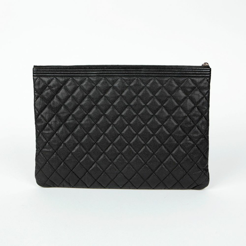 CHANEL Caviar Skin Boy 大號手包 A84407-3